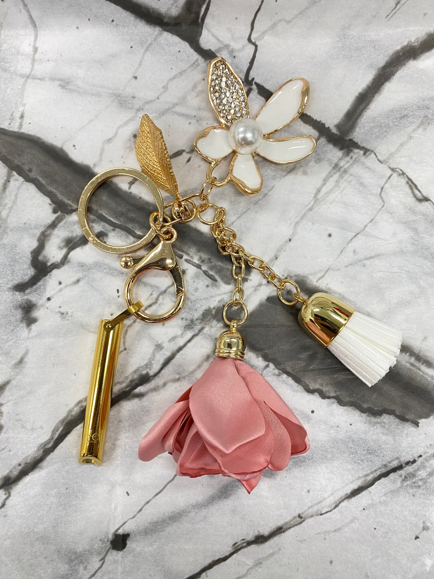 Breathing Pendant Keyring Gold