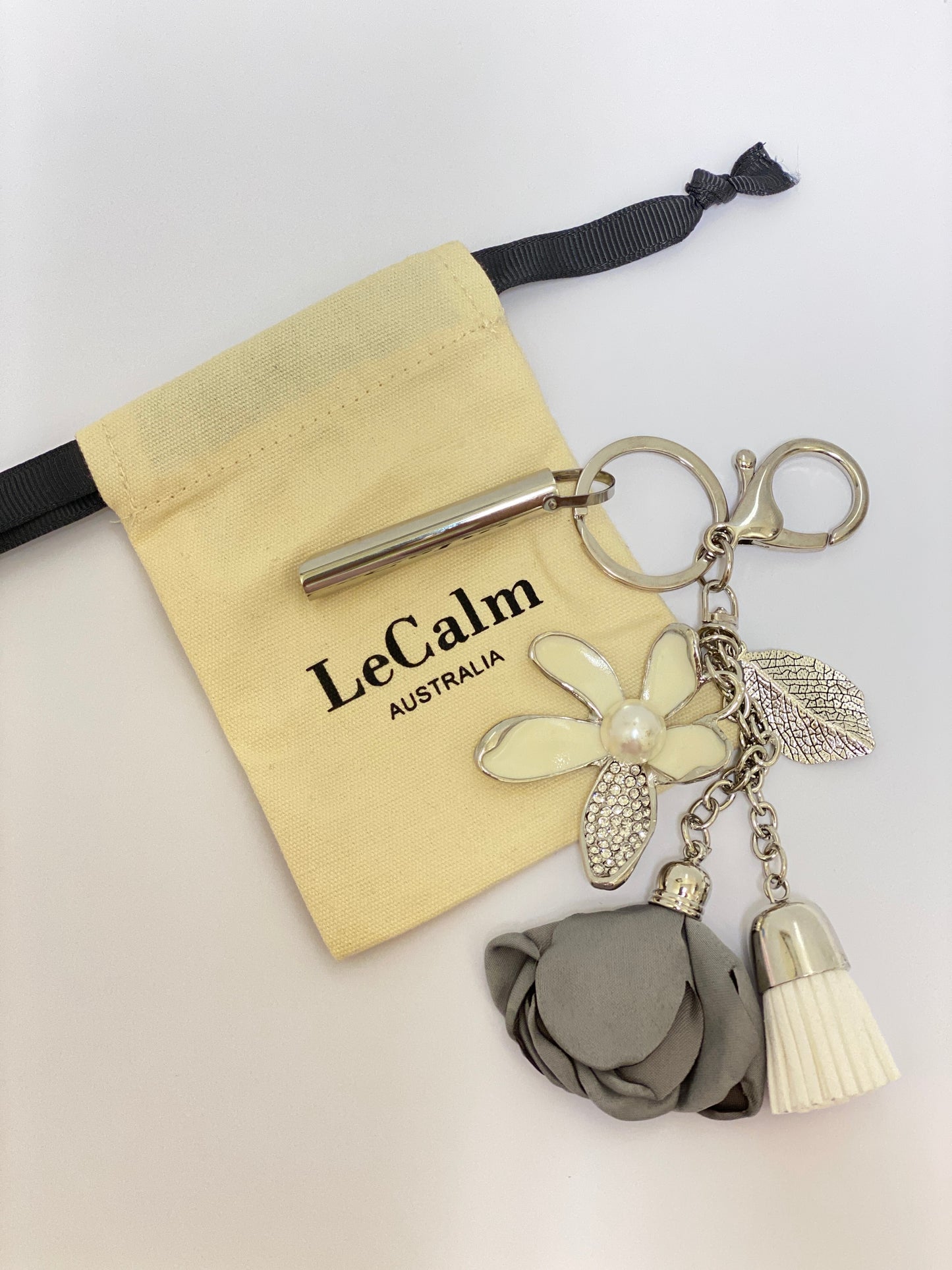 Breathing Pendant Keyring Silver